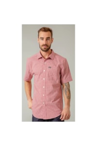 Camisa Kimes Ranch Coolmax Xadrez Vermelho/Branco/Preto CHUTE MINI CHECK