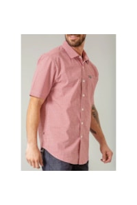 Camisa Kimes Ranch Coolmax Xadrez Vermelho/Branco/Preto CHUTE MINI CHECK