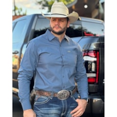 Camisa Kimes Ranch LINVILLE LONG SLEEVE Azul Petróleo