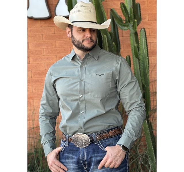 Camisa Kimes Ranch LINVILLE LONG SLEEVE Oliva