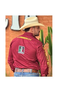 Camisa Mexican Shirts 0065B Bordô
