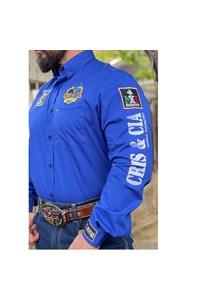 Camisa Mexican Shirts 0066B Azul Royal