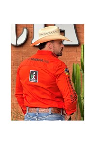 Camisa Mexican Shirts 0066B Laranja