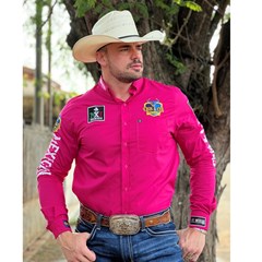 Camisa Mexican Shirts 0066B Pink