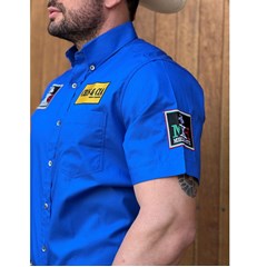 Camisa Mexican Shirts 0079 Azul Royal