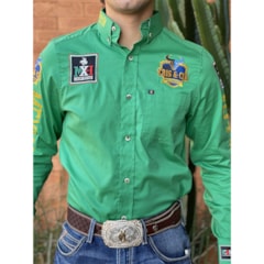 Camisa Mexican Shirts Verde Bandeira 0066B