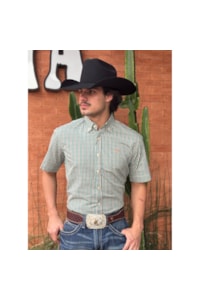 Camisa Moiadeiros CMC2417 Verde/Marrom/Bege