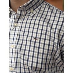 Camisa Moiadeiros CMC2429 Azul Marinho/Bege/Branco