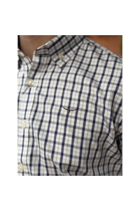 Camisa Moiadeiros CMC2429 Azul Marinho/Bege/Branco