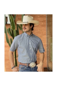 Camisa Moiadeiros Xadrez Azul/PretO/Cina CMC2460