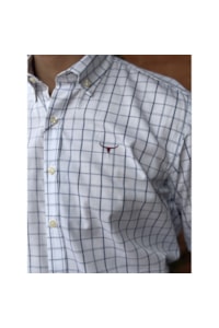 Camisa Moiaderios CML2435 Branco/Azul