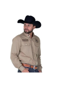 Camisa Radade M L B NEW WESTERN Bege