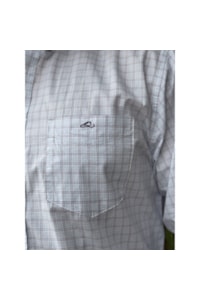 Camisa Resistol Xadrez Branco/Cinza/Azul Claro R1S201-B00272