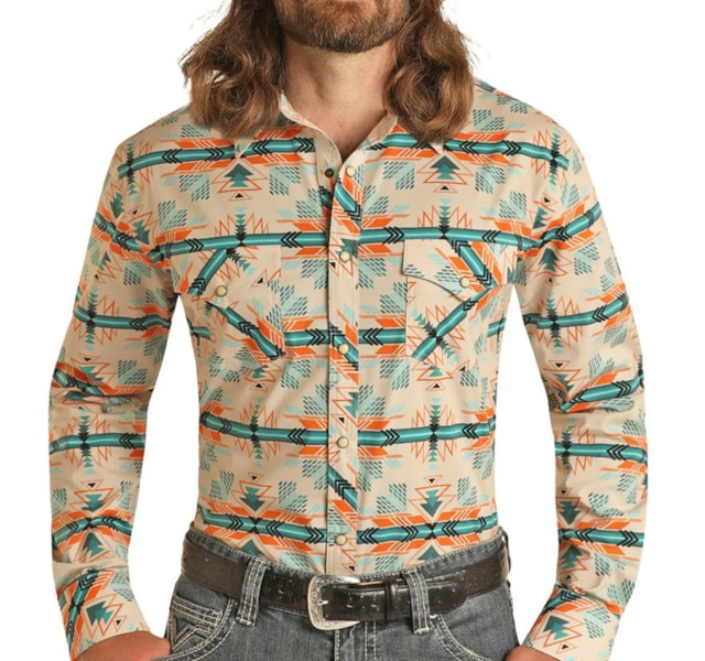 Camisa Rock & Roll Importada Modern Fit BMN2S03355