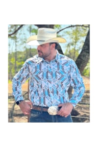 Camisa Rock & Roll Importada Modern Fit BMN2S03359