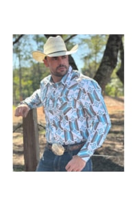 Camisa Rock & Roll Importada Modern Fit BMN2S03359