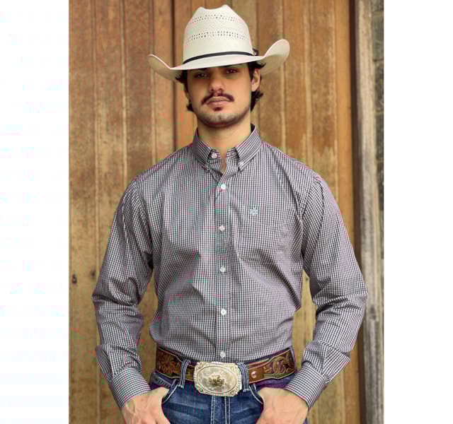 Camisa Tuff Verde Claro/Uva SL-9983