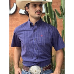 Camisa Tuff Xadrez Roxo/Azul Marinho/Vermelho SC-9956