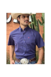 Camisa Tuff Xadrez Roxo/Azul Marinho/Vermelho SC-9956