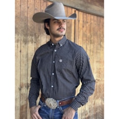 Camisa TXC 2718L Xadrez Preto/Branco