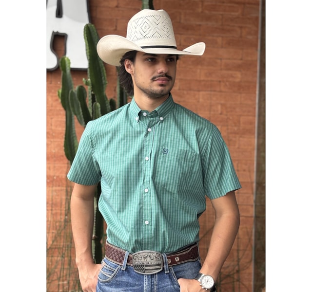 Camisa TXC Verde/Azul/Branco 29185C