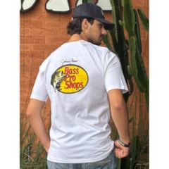 Camiseta Bass Pro Shops Importado BPS WOODCUT TEE Branco