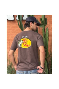 Camiseta Bass Pro Shops Importado BPS WOODCUT TEE Marrom Mescla