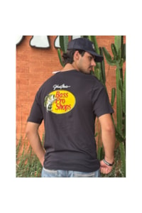 Camiseta Bass Pro Shops Importado Preto BPS WOODCUT TEE