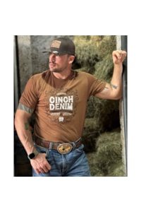 Camiseta Cinch Marrom MTT1690595-CPR