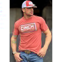 Camiseta Cinch Vermelho Mescla MTT1690592-RED