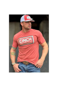 Camiseta Cinch Vermelho Mescla MTT1690592-RED