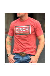 Camiseta Cinch Vermelho Mescla MTT1690592-RED