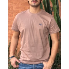 Camiseta Dock's 0944-190 Marrom Claro