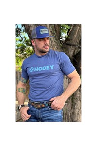 Camiseta Hooey HT1407BL Azul Mescla