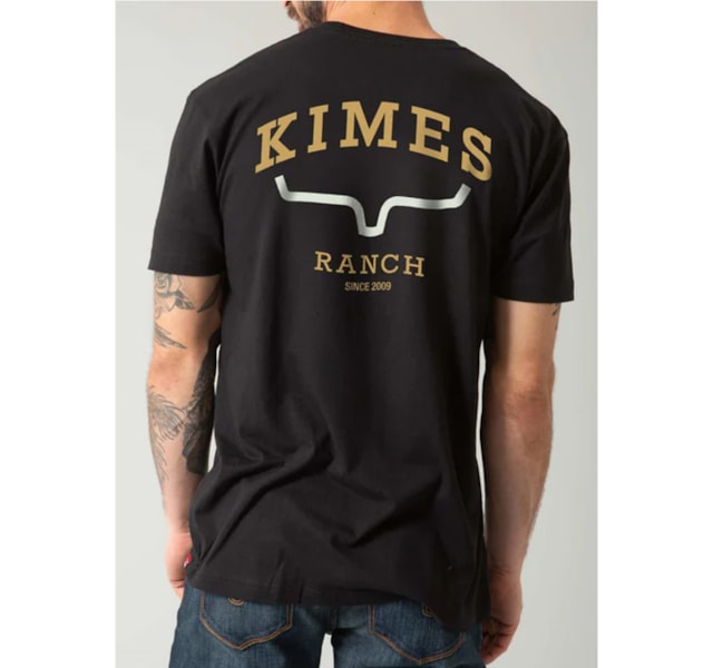 Camiseta Kimes Ranch Masc Preto SINCE 2009