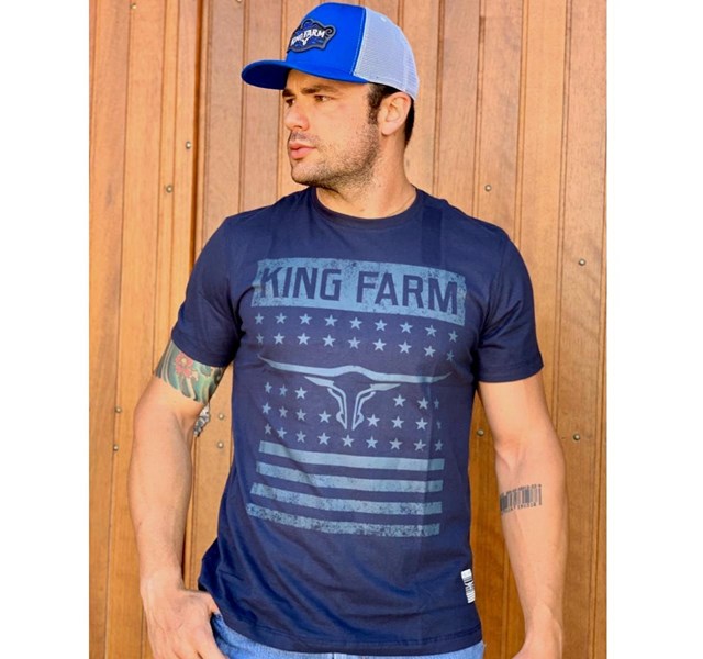 Camiseta King Farm Azul Marinho GCM38