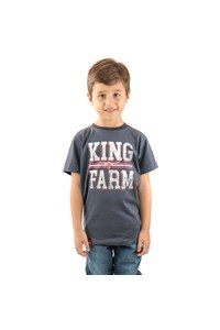 Camiseta King Farm Azul Marinho Infantil KF-03-KIDS