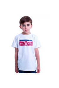 Camiseta King Farm Branco Infantil KF-05-KIDS