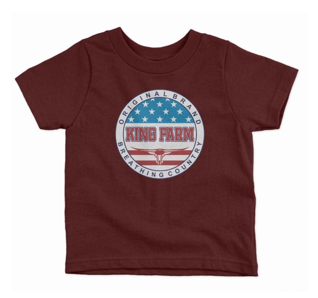 Camiseta King Farm Infantil GCK589 Bordô