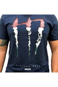 Camiseta Mexican Shirts Monster Claw Azul Marinho