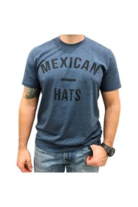 Camiseta Mexican Shirts Stamp Azul Estonado