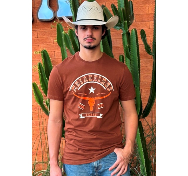 Camiseta Moiadeiros MC671 Marrom