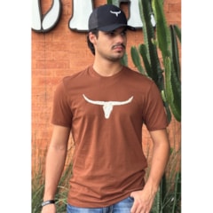 Camiseta Moiadeiros MC771 Marrom Cacau