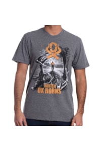 Camiseta Ox Horns Chumbo/Estampa 1035