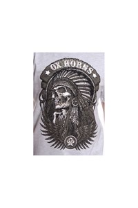 Camiseta Ox Horns Cinza Claro/Estampa 1025