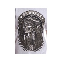 Camiseta Ox Horns Cinza Claro/Estampa 1025
