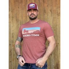 Camiseta Rodeo Time T-124 Vermelho Mescla