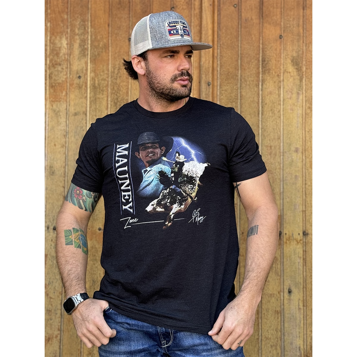 Camiseta TXC 192755 Preto Mescla | Cris & Cia