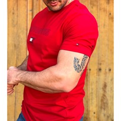 Camiseta Tommy Hilfiger Vermelho THMW0MW36425-THXLG