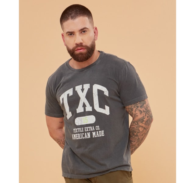 Camiseta TXC 192095 Preto Stone